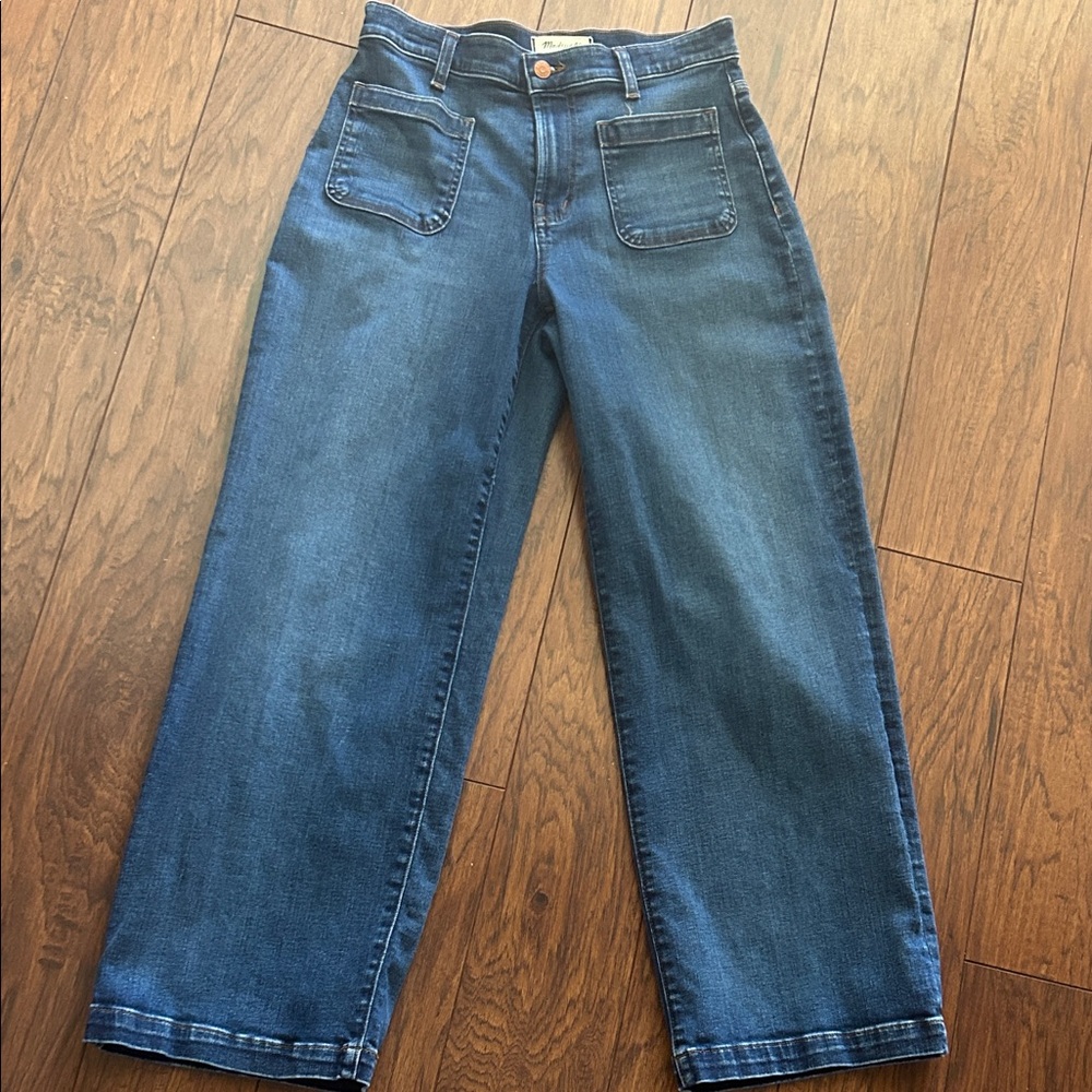 Madewell Dark Blue Flare Jeans